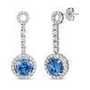 Thumbnail Image 1 of Le Vian Round-Cut Tanzanite Drop Earrings 1-1/4 ct tw Diamonds 14K Vanilla Gold