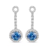 Thumbnail Image 2 of Le Vian Round-Cut Tanzanite Drop Earrings 1-1/4 ct tw Diamonds 14K Vanilla Gold