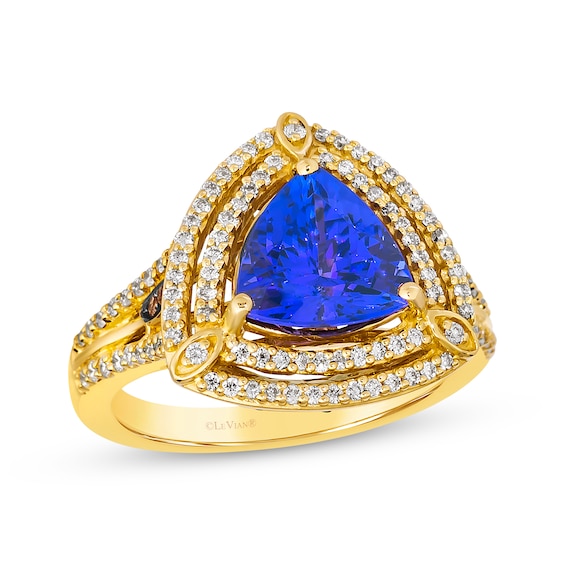 Le Vian Couture Trillion-Cut Tanzanite 5/8 ct tw Diamonds 18K Honey Gold