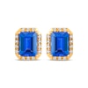 Thumbnail Image 2 of Le Vian Tanzanite Earrings 1/3 ct tw Diamonds 14K Honey Gold