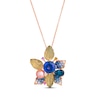 Thumbnail Image 0 of Le Vian Couture Multi-Stone Necklace 1/10 ct tw 18K Strawberry Gold 19”