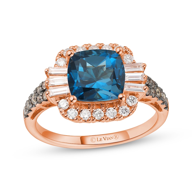Main Image 1 of Le Vian Topaz Ring 1/2 ct tw Diamonds 14K Strawberry Gold