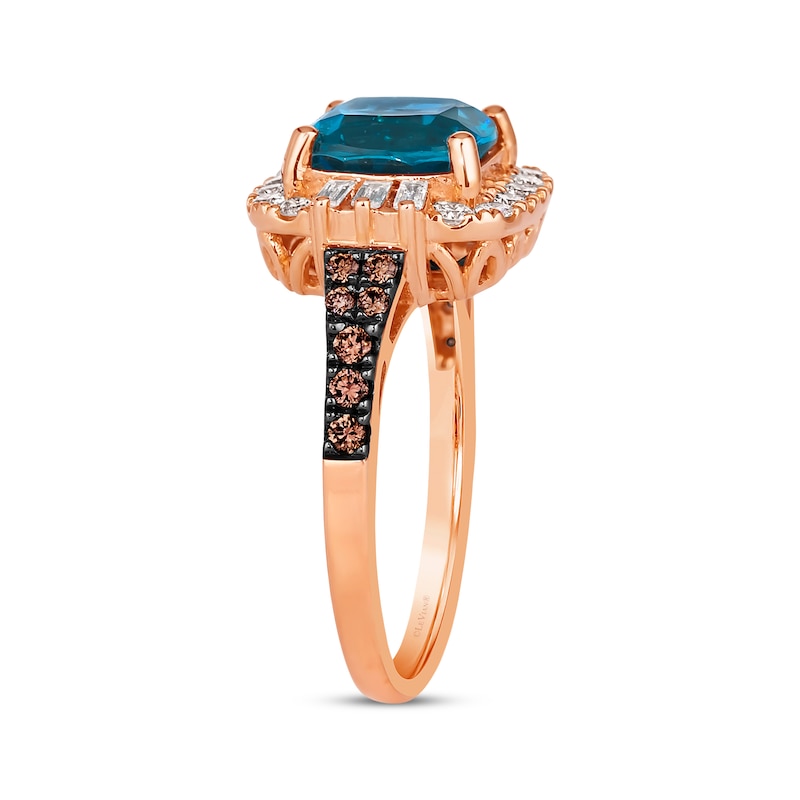 Main Image 2 of Le Vian Topaz Ring 1/2 ct tw Diamonds 14K Strawberry Gold