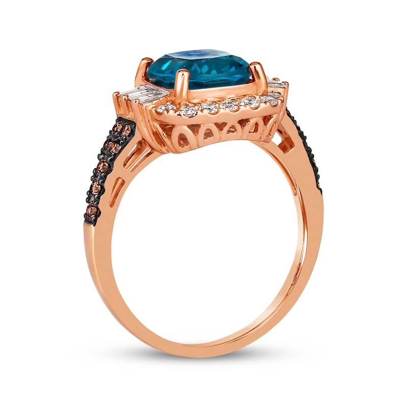 Main Image 3 of Le Vian Topaz Ring 1/2 ct tw Diamonds 14K Strawberry Gold
