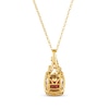 Thumbnail Image 3 of Le Vian Garnet Necklace 3/8 ct tw Diamonds 14K Honey Gold 19&quot;
