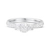 Oval-Cut Diamond Three-Stone Engagement Ring 1 ct tw 14K White Gold