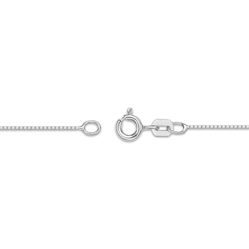 Main Image 3 of Rectangle-Cut Citrine & White Lab-Created Sapphire Twist Necklace Sterling Silver 18&quot;