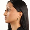 Thumbnail Image 5 of Pear-Shaped & Round-Cut Peridot, White Lab-Created Sapphire Drop Earrings Sterling Silver