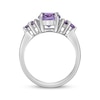 Thumbnail Image 3 of Oval-Cut Amethyst Cluster Ring Sterling Silver