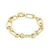 Thumbnail Image 1 of Infinity Link Bracelet Hollow 10K Yellow Gold 7.5&quot;