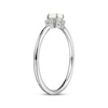 Thumbnail Image 2 of Lab-Created Opal & White Lab-Created Sapphire Stackable Ring Sterling Silver