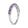 Thumbnail Image 2 of Baguette-Cut Amethyst Stackable Ring Sterling Silver
