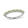 Thumbnail Image 0 of Baguette-Cut Peridot Stackable Ring Sterling Silver