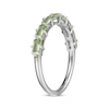 Thumbnail Image 2 of Baguette-Cut Peridot Stackable Ring Sterling Silver