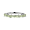 Thumbnail Image 2 of Baguette-Cut Peridot Stackable Ring Sterling Silver
