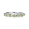 Thumbnail Image 3 of Baguette-Cut Peridot Stackable Ring Sterling Silver