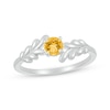 Thumbnail Image 0 of Citrine Leaf Bypass Ring