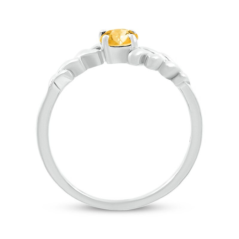 Main Image 3 of Citrine Leaf Bypass Ring