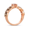 Thumbnail Image 2 of Le Vian Venetian Mosaic Morganite Ring 5/8 ct tw Diamonds 14K Strawberry Gold