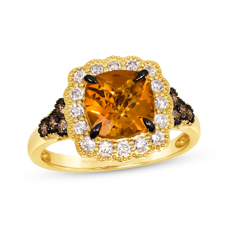 Le Vian Citrine Ring 5/8 ct tw Diamonds 14K Honey Gold | Kay