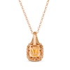 Thumbnail Image 2 of Le Vian Chocolatier Citrine Necklace 1/4 ct tw Diamonds 14K Strawberry Gold 19"