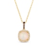 Thumbnail Image 0 of Le Vian Opal Necklace 1/4 ct tw Diamonds 14K Honey Gold 19"
