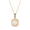 Thumbnail Image 1 of Le Vian Opal Necklace 1/4 ct tw Diamonds 14K Honey Gold 19&quot;