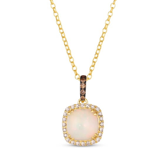 Le Vian Opal Necklace 1/4 ct tw Diamonds 14K Honey Gold 19"