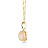 Thumbnail Image 1 of Le Vian Opal Necklace 1/4 ct tw Diamonds 14K Honey Gold 19"
