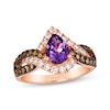 Thumbnail Image 0 of Le Vian Amethyst Ring 3/4 ct tw Diamonds 14K Strawberry Gold