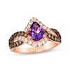 Thumbnail Image 1 of Le Vian Amethyst Ring 3/4 ct tw Diamonds 14K Strawberry Gold