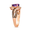 Thumbnail Image 2 of Le Vian Amethyst Ring 3/4 ct tw Diamonds 14K Strawberry Gold