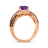 Thumbnail Image 3 of Le Vian Amethyst Ring 3/4 ct tw Diamonds 14K Strawberry Gold