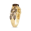 Thumbnail Image 1 of Le Vian Venetian Mosaic Chocolate Quartz Ring 5/8 ct tw Diamonds 14K Honey Gold