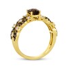 Thumbnail Image 2 of Le Vian Venetian Mosaic Chocolate Quartz Ring 5/8 ct tw Diamonds 14K Honey Gold