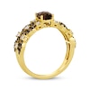 Thumbnail Image 2 of Le Vian Venetian Mosaic Chocolate Quartz Ring 5/8 ct tw Diamonds 14K Honey Gold