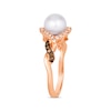 Thumbnail Image 2 of Le Vian Cultured Pearl Ring 1/4 ct tw Diamonds 14K Strawberry Gold