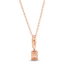 Thumbnail Image 3 of Le Vian Morganite Necklace 1/15 ct tw Diamonds 14K Strawberry Gold 19&quot;