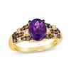 Thumbnail Image 1 of Le Vian Venetian Mosaic Amethyst Ring 3/8 ct tw Diamonds 14K Honey Gold