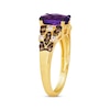 Thumbnail Image 2 of Le Vian Venetian Mosaic Amethyst Ring 3/8 ct tw Diamonds 14K Honey Gold