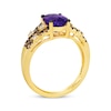 Thumbnail Image 3 of Le Vian Venetian Mosaic Amethyst Ring 3/8 ct tw Diamonds 14K Honey Gold