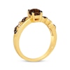 Thumbnail Image 2 of Le Vian Chocolate Quartz Ring 1/8 ct tw Diamonds 14K Honey Gold