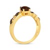 Thumbnail Image 2 of Le Vian Chocolate Quartz Ring 1/8 ct tw Diamonds 14K Honey Gold