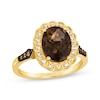Thumbnail Image 1 of Le Vian Chocolate Quartz Ring 1/6 ct tw Diamonds 14K Honey Gold