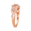 Thumbnail Image 2 of Le Vian Morganite Ring 3/8 ct tw Diamonds 14K Strawberry Gold