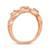 Thumbnail Image 3 of Le Vian Morganite Ring 3/8 ct tw Diamonds 14K Strawberry Gold