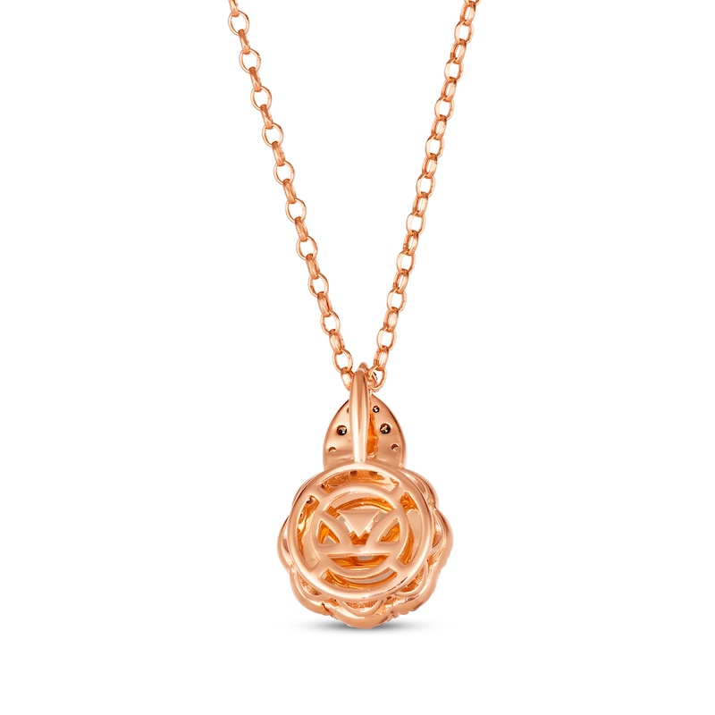 Main Image 3 of Le Vian Venetian Mosaic Opal Necklace 1/3 ct tw Diamonds 14K Strawberry Gold 19&quot;