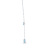 Thumbnail Image 2 of Pear-Shaped & Square Cut Swiss Blue Topaz Y Necklace Sterling Silver 18&quot;