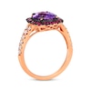 Thumbnail Image 3 of Le Vian Venetian Color on Color Pink Quartz & Rhodolite Garnet Ring 1/3 ct tw Diamonds 14K Strawberry Gold