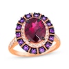 Thumbnail Image 0 of Le Vian Venetian Color on Color Rhodolite Garnet & Amethyst Ring 1/2 ct tw Diamonds 14K Strawberry Gold